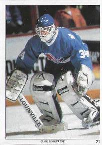 1990-91 Panini Team Stickers Quebec Nordiques #21 John Tanner Front