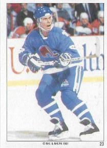 1990-91 Panini Super Poster Quebec Nordiques #23 Randy Velischek Front