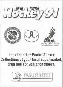 1990-91 Panini Super Poster Quebec Nordiques #A Nordiques Logo Back