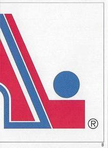 1990-91 Panini Super Poster Quebec Nordiques #B Nordiques Logo Front