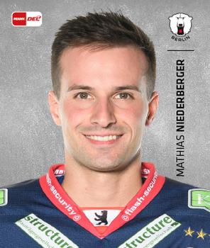 2020-21 Playercards Stickers (DEL) #030 Mathias Niederberger Front
