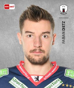 2020-21 Playercards Stickers (DEL) #041 Fabian Dietz Front