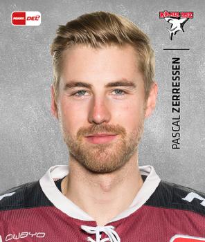 2020-21 Playercards Stickers (DEL) #165 Pascal Zerressen Front