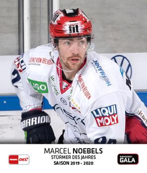 2020-21 Playercards Stickers (DEL) #396 Marcel Noebels Front