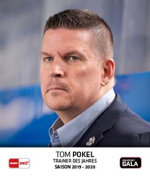 2020-21 Playercards Stickers (DEL) #398 Tom Pokel Front