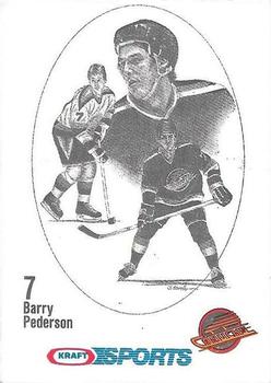 1986-87 Kraft Drawings - Kraft Cheese Singles #NNO Barry Pederson Front