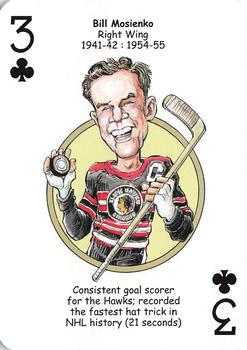 2017 Hero Decks Chicago Blackhawks Hockey Heroes Playing Cards #3♣ Bill Mosienko Front