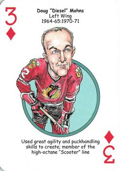 2017 Hero Decks Chicago Blackhawks Hockey Heroes Playing Cards #3♦ Doug Mohns Front