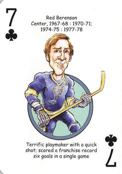 2019 Hero Decks St. Louis Blues Hockey Heroes Playing Cards #7♣ Red Berenson Front