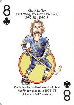 2019 Hero Decks St. Louis Blues Hockey Heroes Playing Cards #8♣ Chuck Lefley Front