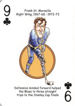2019 Hero Decks St. Louis Blues Hockey Heroes Playing Cards #9♣ Frank St. Marseille Front