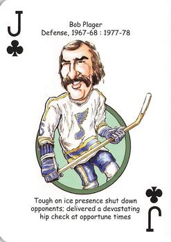 2019 Hero Decks St. Louis Blues Hockey Heroes Playing Cards #J♣ Bob Plager Front