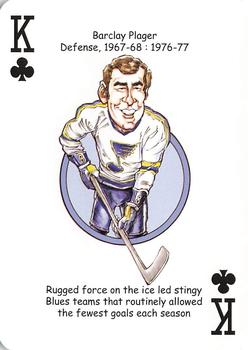 2019 Hero Decks St. Louis Blues Hockey Heroes Playing Cards #K♣ Barclay Plager Front
