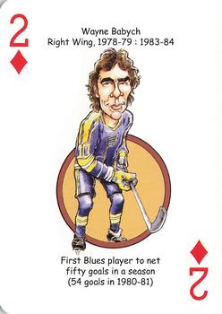 2019 Hero Decks St. Louis Blues Hockey Heroes Playing Cards #2♦ Wayne Babych Front