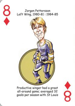 2019 Hero Decks St. Louis Blues Hockey Heroes Playing Cards #8♦ Jorgen Pettersson Front