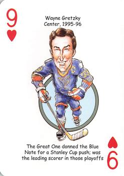 2019 Hero Decks St. Louis Blues Hockey Heroes Playing Cards #9♥ Wayne Gretzky Front
