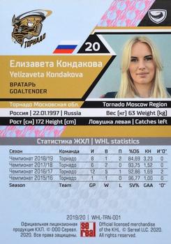 2019-20 Sereal KHL The 12th Season Collection - WHL #WHL-TRN-001 Yelizaveta Kondakova Back