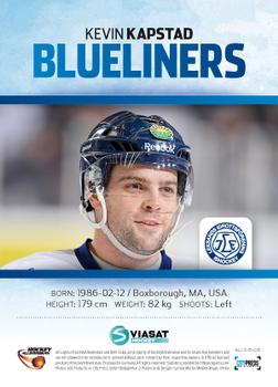 2012-13 HockeyAllsvenskan - Blueliners #ALLS-BL06 Kevin Kapstad Back