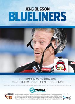 2012-13 HockeyAllsvenskan - Blueliners #ALLS-BL07 Jens Olsson Back