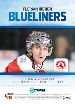 2012-13 HockeyAllsvenskan - Blueliners #ALLS-BL12 Florian Iberer Back