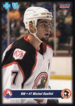 2002-03 Choice Wilkes-Barre/Scranton Penguins (AHL) #5 Michel Ouellet Front