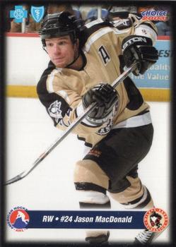 2002-03 Choice Wilkes-Barre/Scranton Penguins (AHL) #17 Jason MacDonald Front