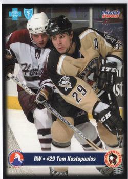 2002-03 Choice Wilkes-Barre/Scranton Penguins (AHL) #21 Tom Kostopoulos Front