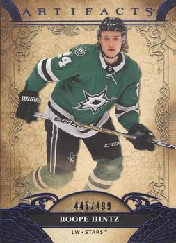 2020-21 Upper Deck Artifacts - Blue Sapphire #32 Roope Hintz Front