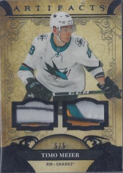 2020-21 Upper Deck Artifacts - Material Black #8 Timo Meier Front