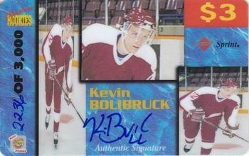 1995 Signature Rookies Auto-Phonex - $3 Phone Cards #9 Kevin Bolibruck Front