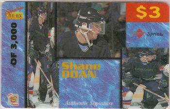 1995 Signature Rookies Auto-Phonex - $3 Phone Cards #14 Shane Doan Front
