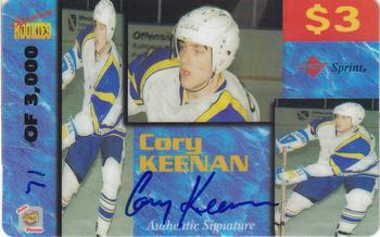 1995 Signature Rookies Auto-Phonex - $3 Phone Cards #20 Cory Keenan Front