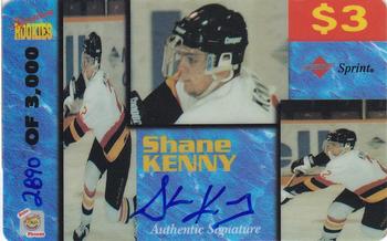 1995 Signature Rookies Auto-Phonex - $3 Phone Cards #21 Shane Kenny Front