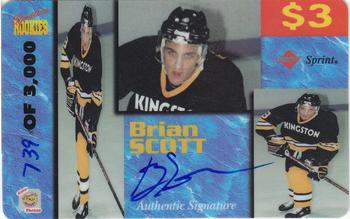 1995 Signature Rookies Auto-Phonex - $3 Phone Cards #38 Brian Scott Front