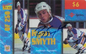 1995 Signature Rookies Auto-Phonex - $6/$30 Phone Cards #PC2 Ryan Smyth Front