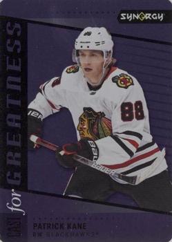 2020-21 Upper Deck Synergy - Cast for Greatness Purple #CG-4 Patrick Kane Front