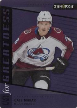 2020-21 Upper Deck Synergy - Cast for Greatness Purple #CG-22 Cale Makar Front