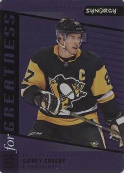 2020-21 Upper Deck Synergy - Cast for Greatness Purple #CG-27 Sidney Crosby Front