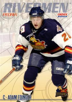 2003-04 Choice Peoria Rivermen (ECHL) #01 Adam Edinger Front