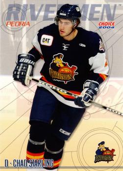 2003-04 Choice Peoria Rivermen (ECHL) #05 Chad Starling Front