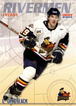 2003-04 Choice Peoria Rivermen (ECHL) #10 Greg Black Front