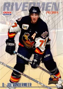 2003-04 Choice Peoria Rivermen (ECHL) #12 Joe Vandermeer Front