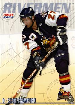 2003-04 Choice Peoria Rivermen (ECHL) #20 Scott Crawford Front