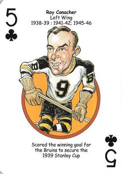 2018 Hero Decks Boston Bruins Hockey Heroes Playing Cards #5♣ Roy Conacher Front