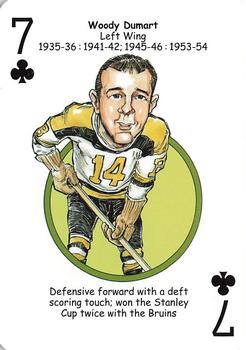 2018 Hero Decks Boston Bruins Hockey Heroes Playing Cards #7♣ Woody Dumart Front