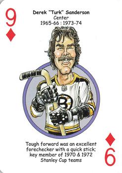 2018 Hero Decks Boston Bruins Hockey Heroes Playing Cards #9♦ Derek Sanderson Front