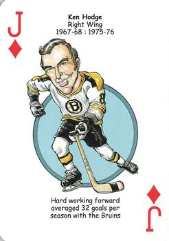 2018 Hero Decks Boston Bruins Hockey Heroes Playing Cards #J♦ Ken Hodge Front
