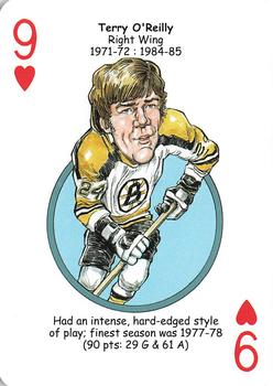 2018 Hero Decks Boston Bruins Hockey Heroes Playing Cards #9♥ Terry O'Reilly Front
