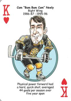 2018 Hero Decks Boston Bruins Hockey Heroes Playing Cards #K♥ Cam Neely Front