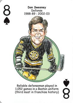 2018 Hero Decks Boston Bruins Hockey Heroes Playing Cards #8♠ Don Sweeney Front